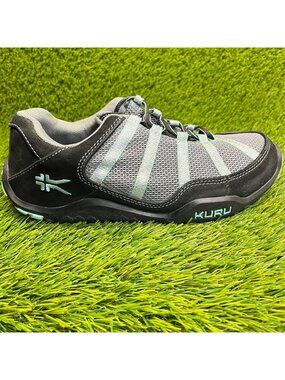 Kuru Chicane Womens Size 9.5D Gray Black Blue Athletic Running Shoes Sneakers